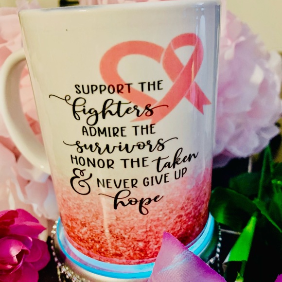 Other - Breast Cancer ‘Never Give Up’ Mug .